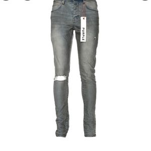 Men’s Purple-Brand Light Dirty Wax Jeans sz 34 blue/grey